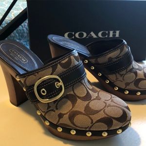 Coach clogs size 8
